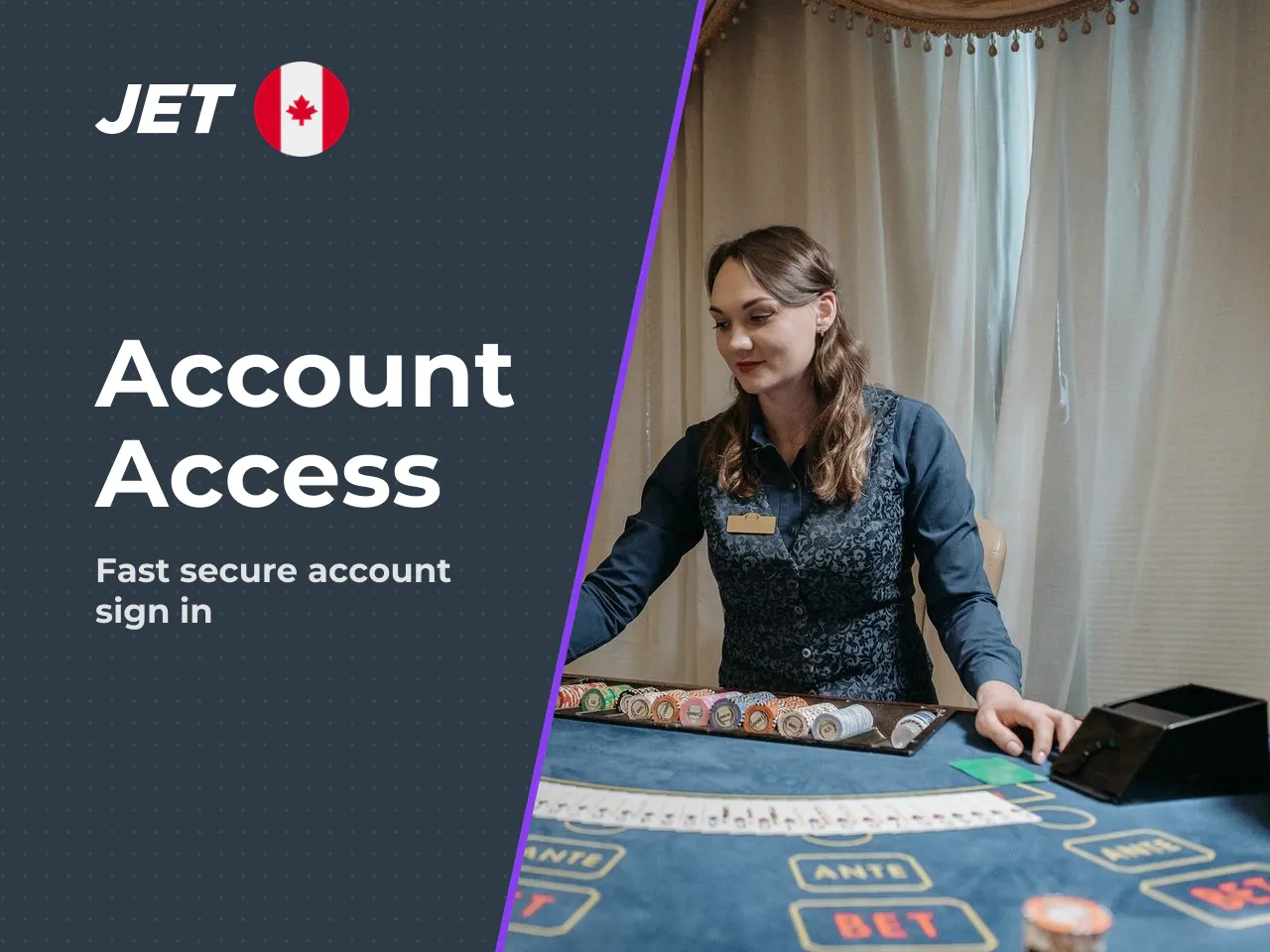 Fast track Jet Casino login in